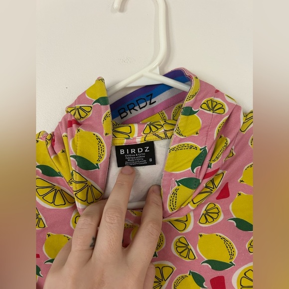 Birdz Pink Lemon Pullover Size 8 - Picture 4 of 6